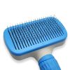 Handle Shedding Pet Dog Cat Hair Brush Grooming Trimmer Comb Self Cleaning Tool